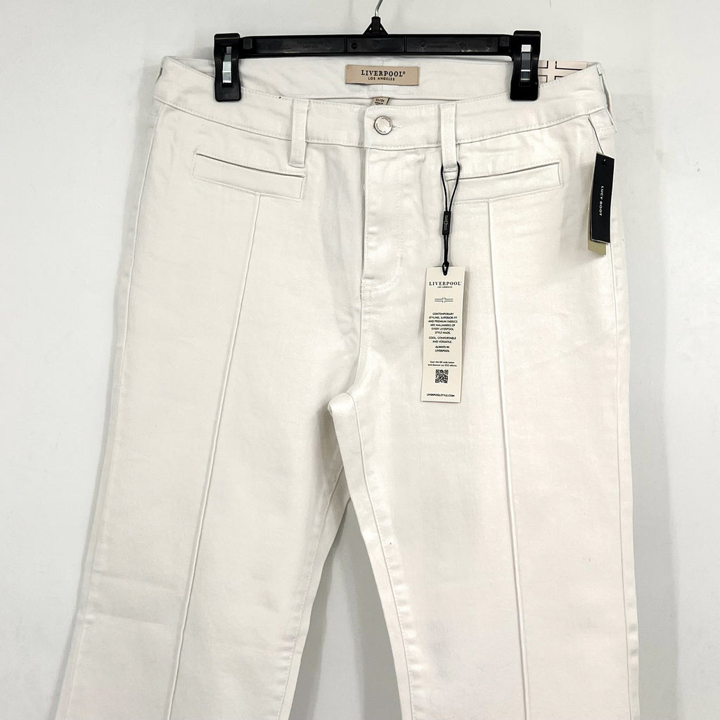 LIVERPOOL Womens Lucy Bootcut Jeans Size 31 US 12 Bright White Midrise NWT