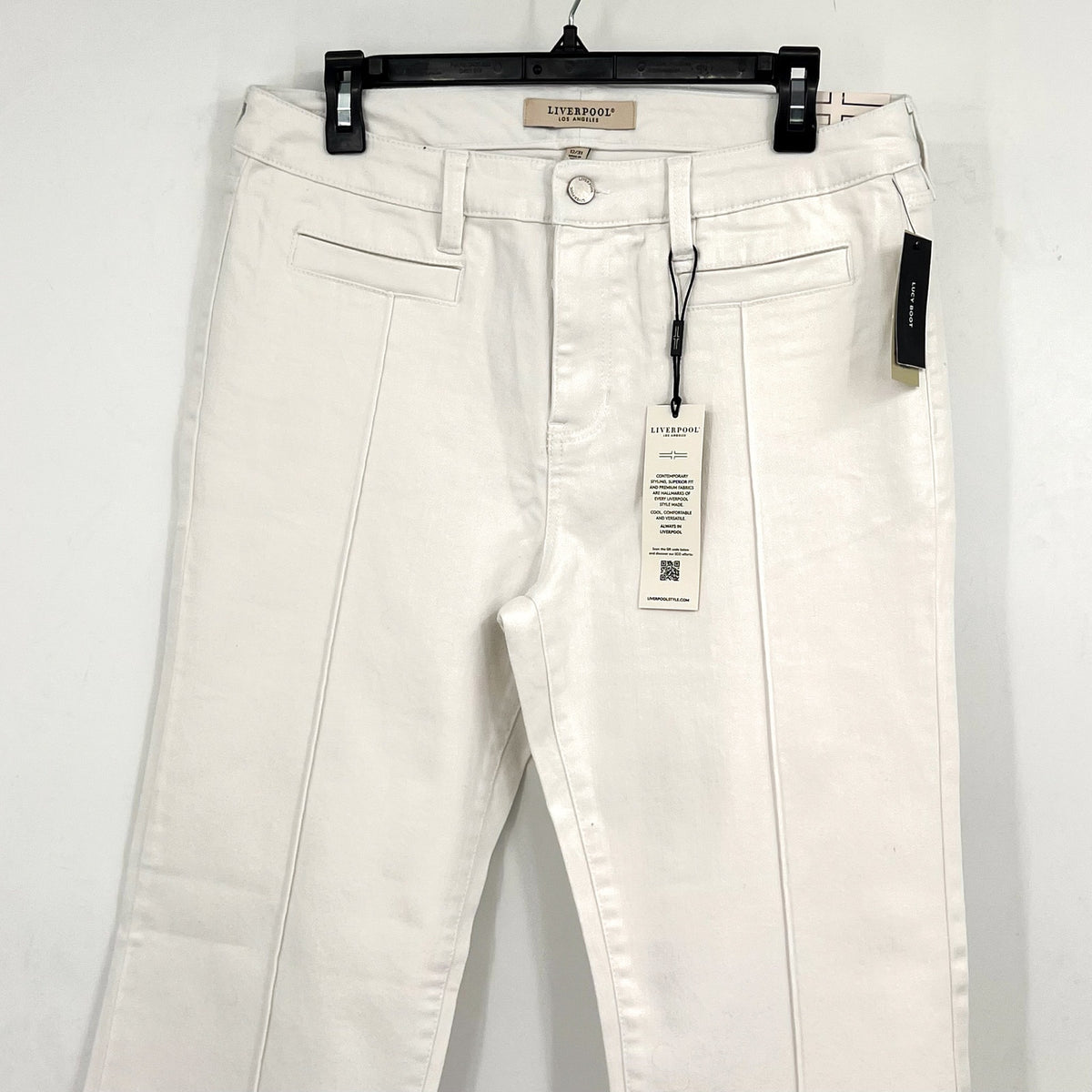 LIVERPOOL Womens Lucy Bootcut Jeans Size 31 US 12 Bright White Midrise NWT