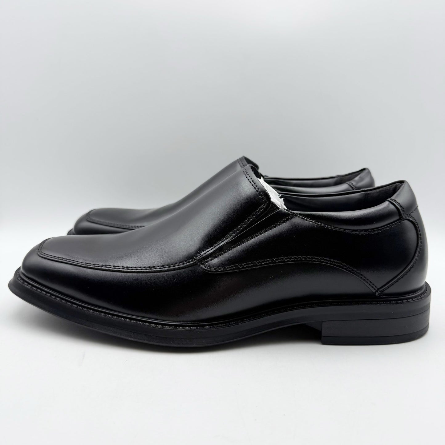 Dockers Mens Lawton Loafers US 11.5 Wide EU 45 Black Leather Slip On NIB