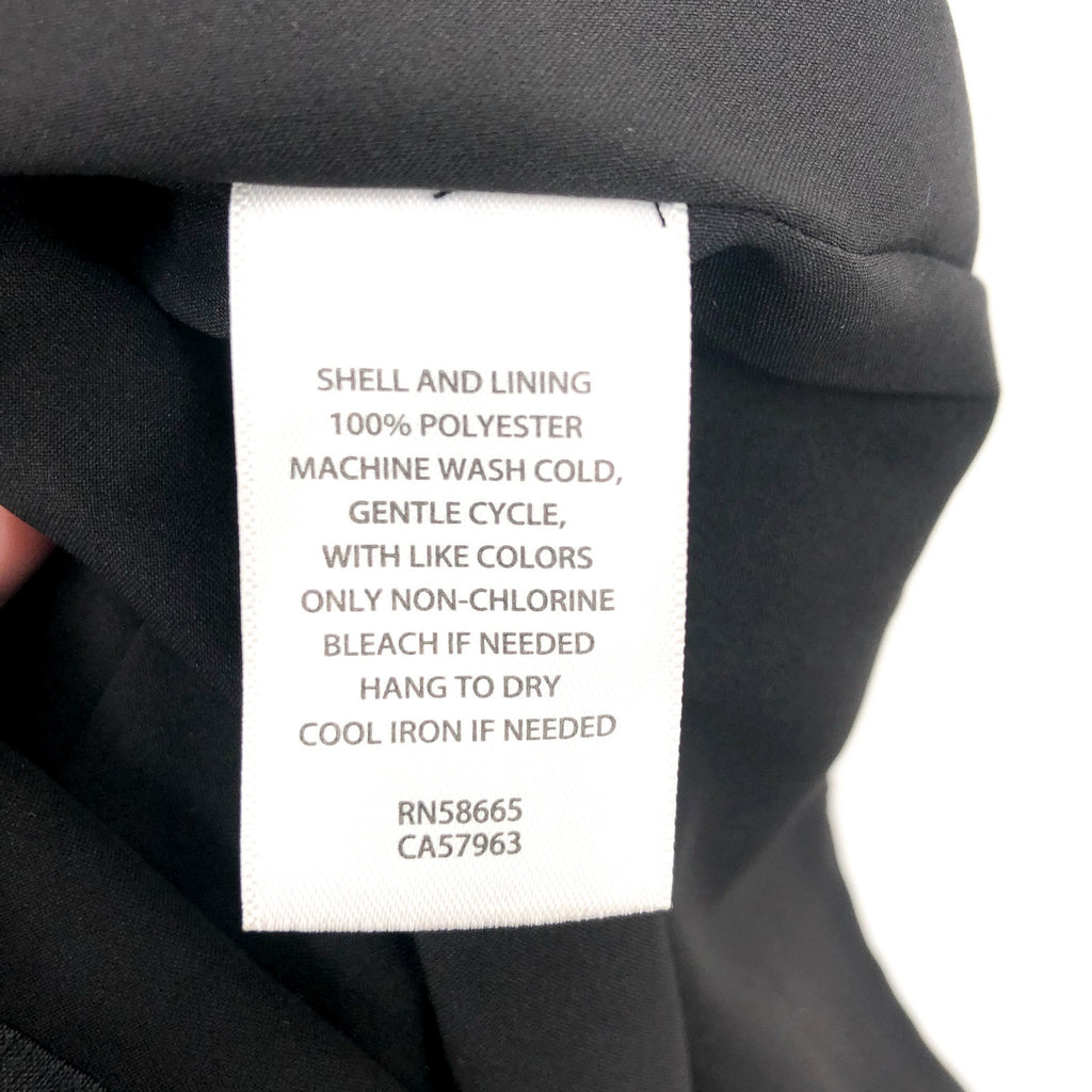 CHELSEA28 Womens Puff Sleeve Mini Dress XS Black Satin Long Sleeve Cut-Out NWT
