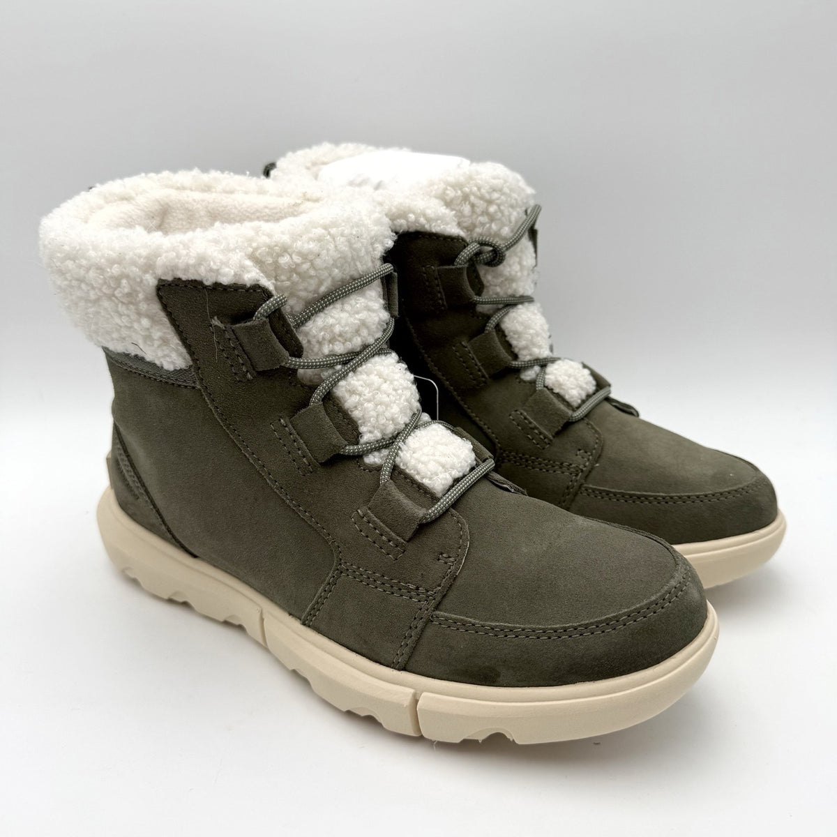 Sorel Womens Explorer Next Carnival Boots Size 8 Green Winter Waterproof NIB