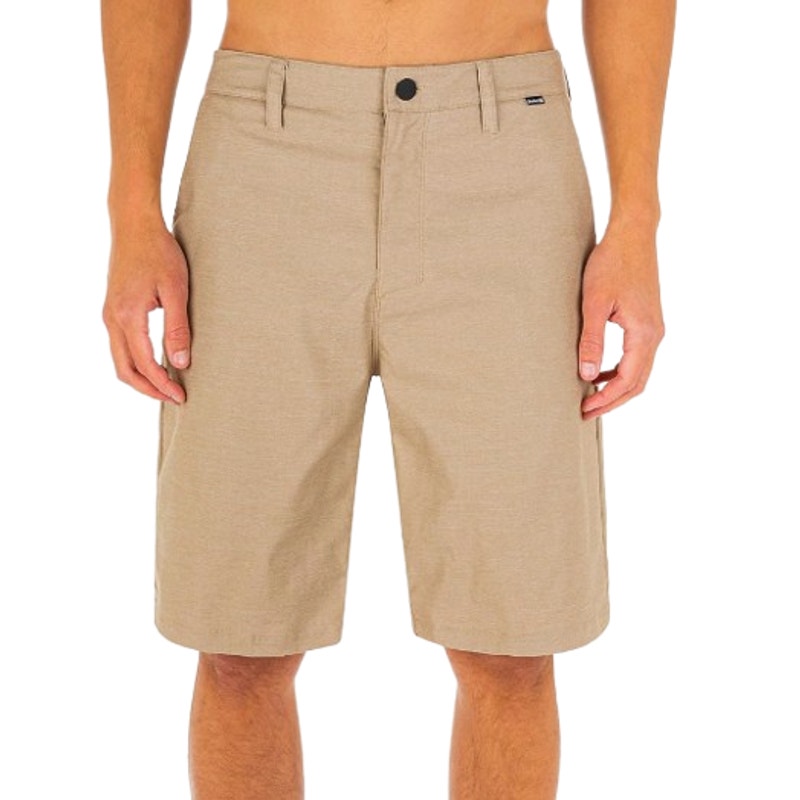 HURLEY Men's H2O-Dri Breathe 21" Walk Shorts Size 32 Light Khaki 9" Inseam NWT
