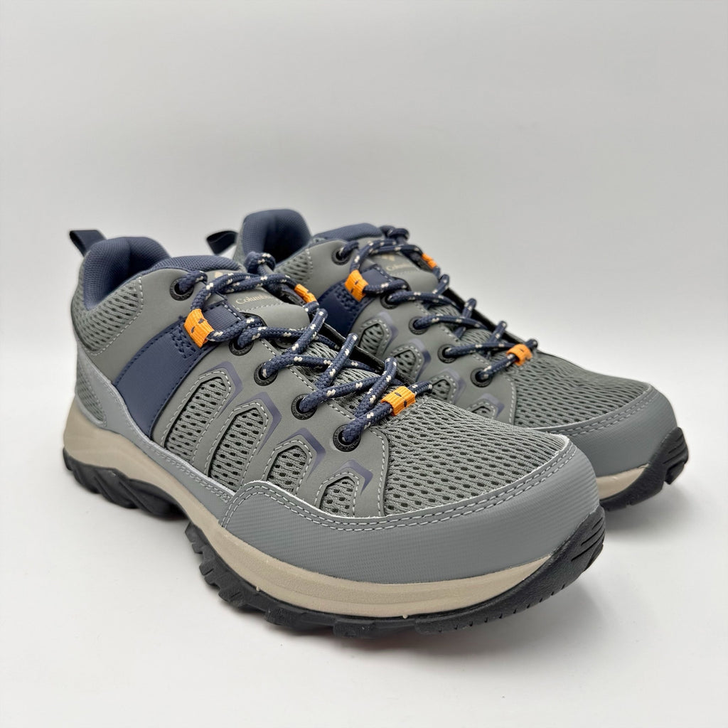 Columbia Womens Granite Trail Hiking Shoes Size 9.5 Blue Grey Waterproof NIB