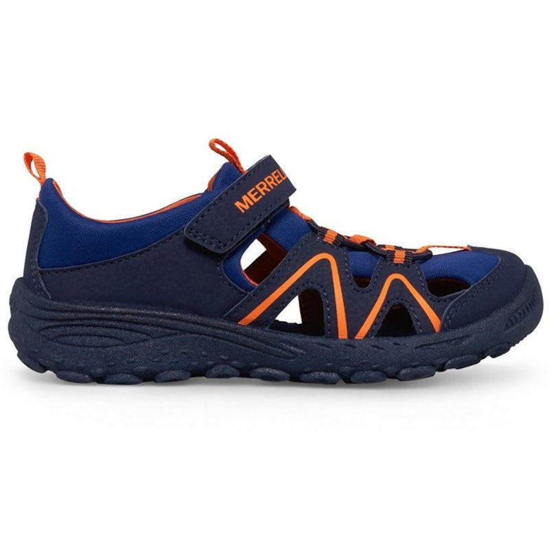 Merrell Big Kids Explorer Hydro Sandals Size 4 Blue Orange Water Resistant NWOB