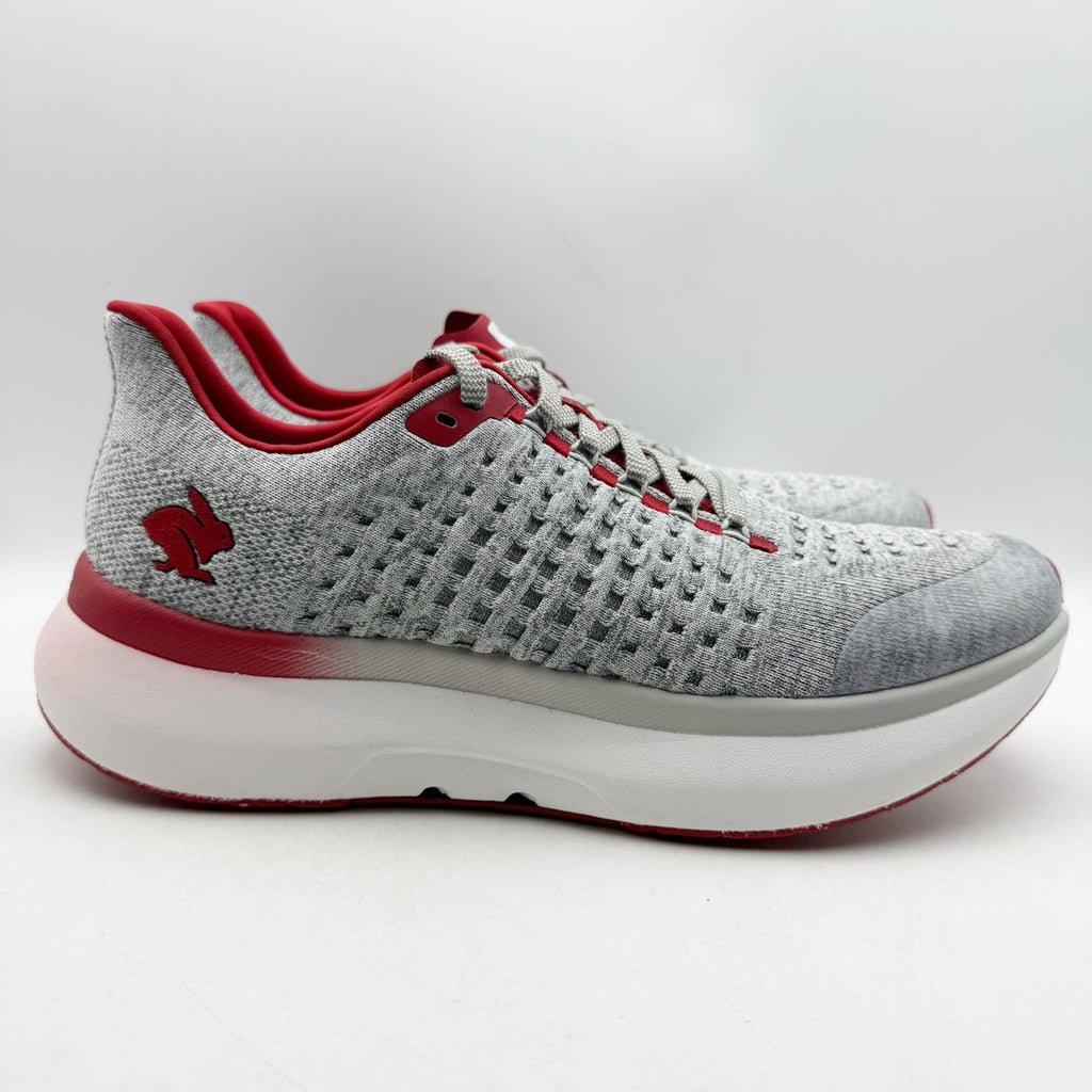 Rabbit Mens Dream Chaser Running Shoes Size 11 Gray Red Athletic Sneakers NIB