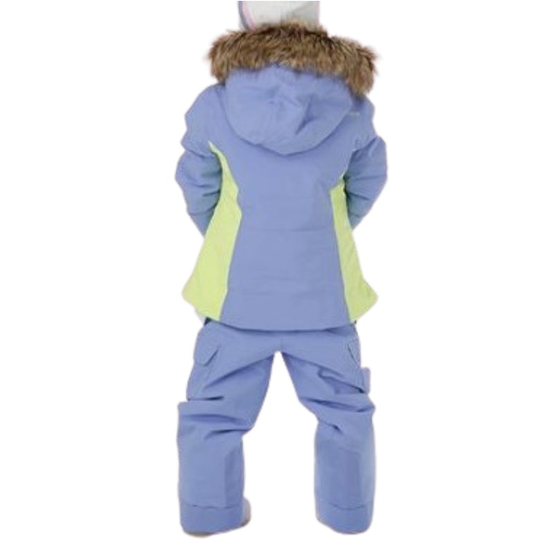 SPYDER Girl's Lola Ski Jacket SIZE 7 Purple Green Insulated Hooded NWT