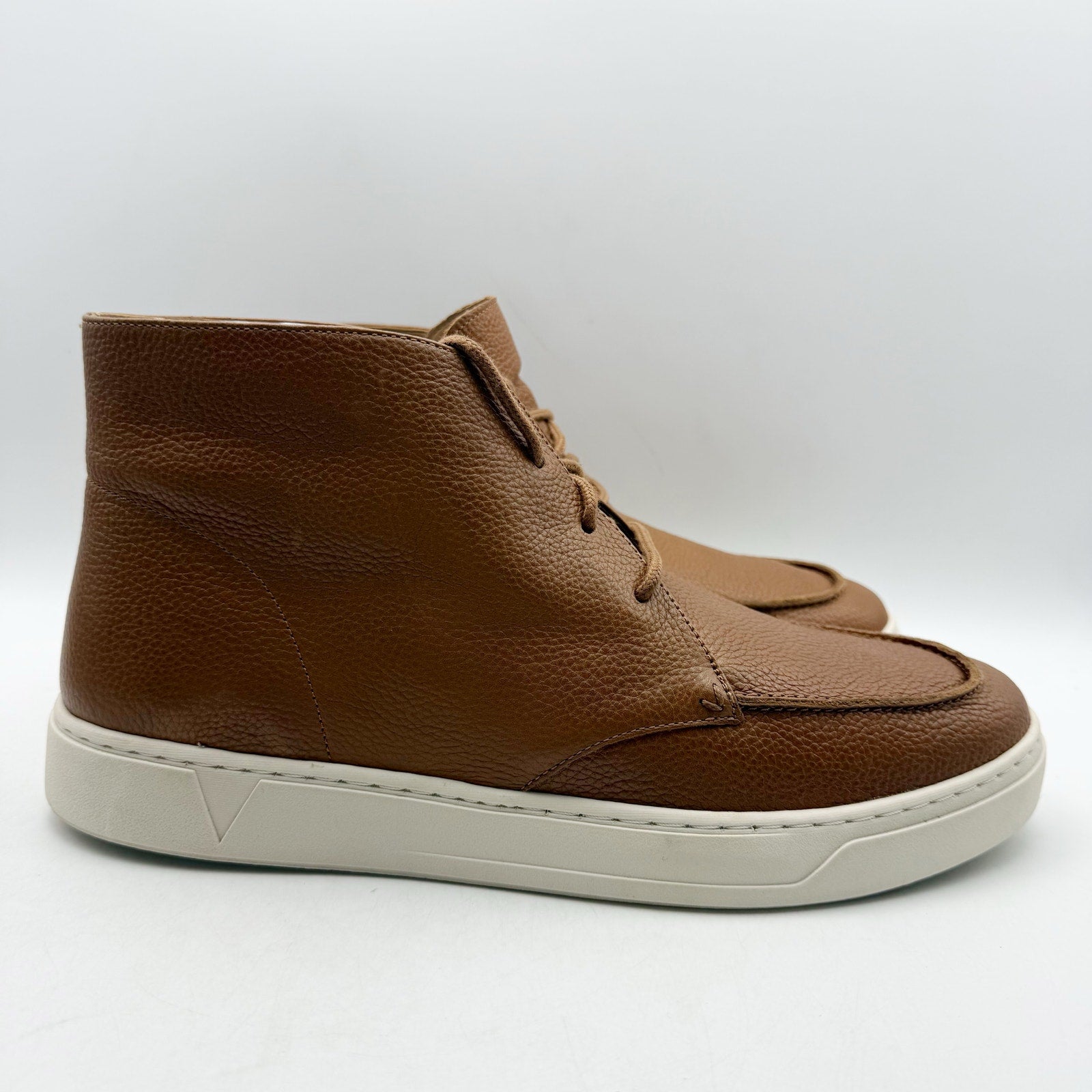 Vionic Mens Danfield Ankle Boots US 11 M EU 44 Tan Brown Leather NIB