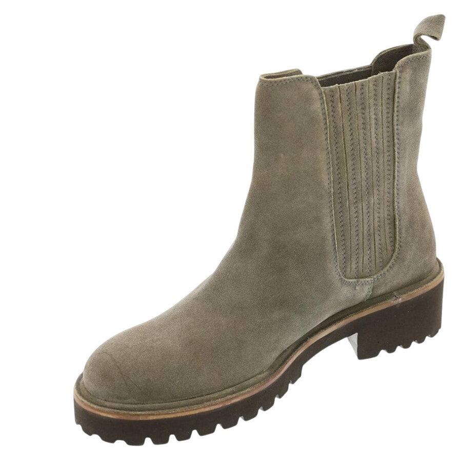 Seychelles Womens Cashew Chelsea Ankle Boots US 7.5 Grey Suede NWOB