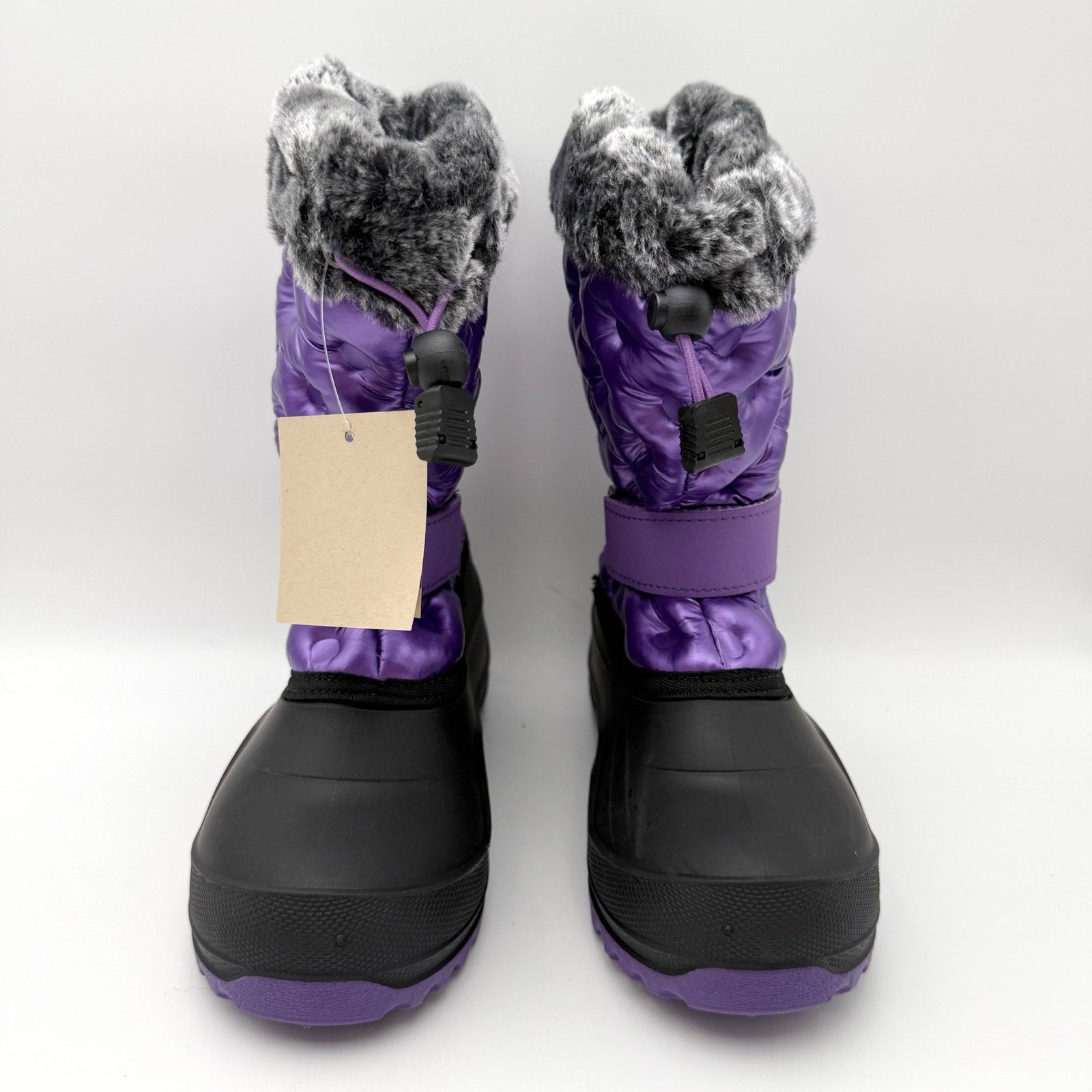 Kamik Girls Penny 3 Snow Boots US 2 Purple Black Insulated Waterproof NIB