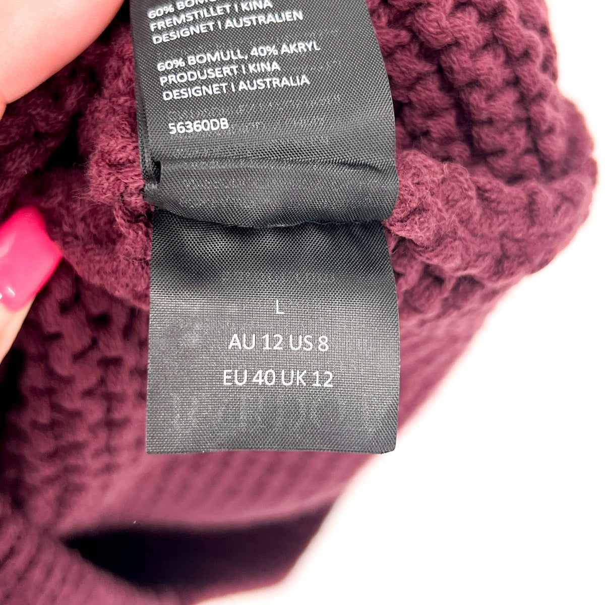 BARDOT Women's Bell Knit Sweater Dress Size 8 Burgundy Red Long Sleeve NWT
