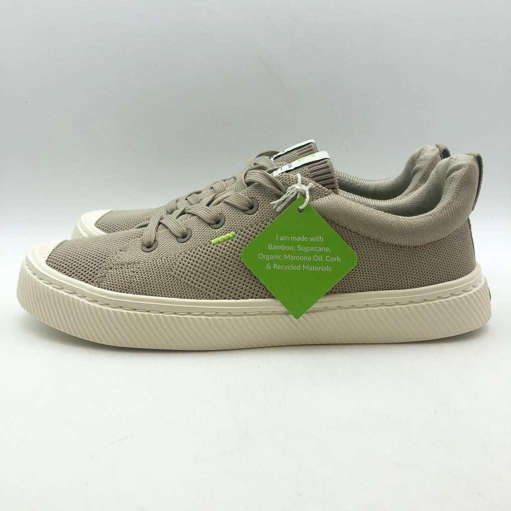Cariuma Unisex IBI Low Sneakers Womens 8.5 Mens 7 Tan Sand Bamboo Knit NIB