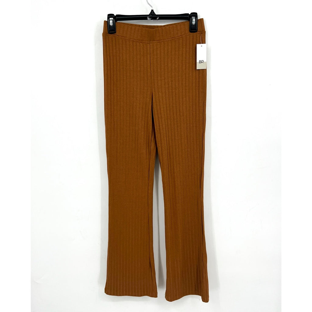 BP. Women's Casual Straight Leg Ribbed Knit Pants XS Brown Copper Stretch NWT