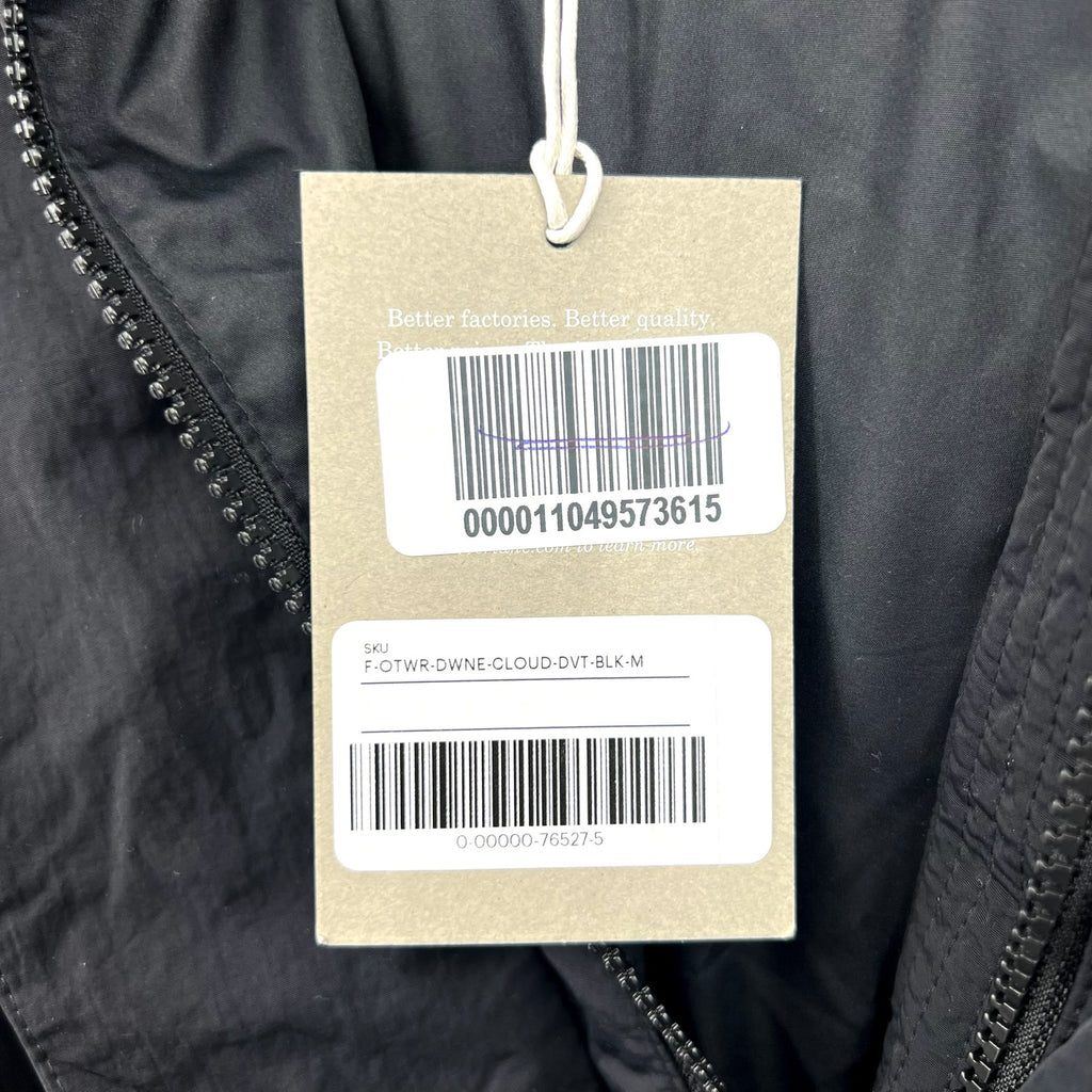 EVERLANE Women's Duvet Puffer Down Coat Medium Black Belted Hooded NWT