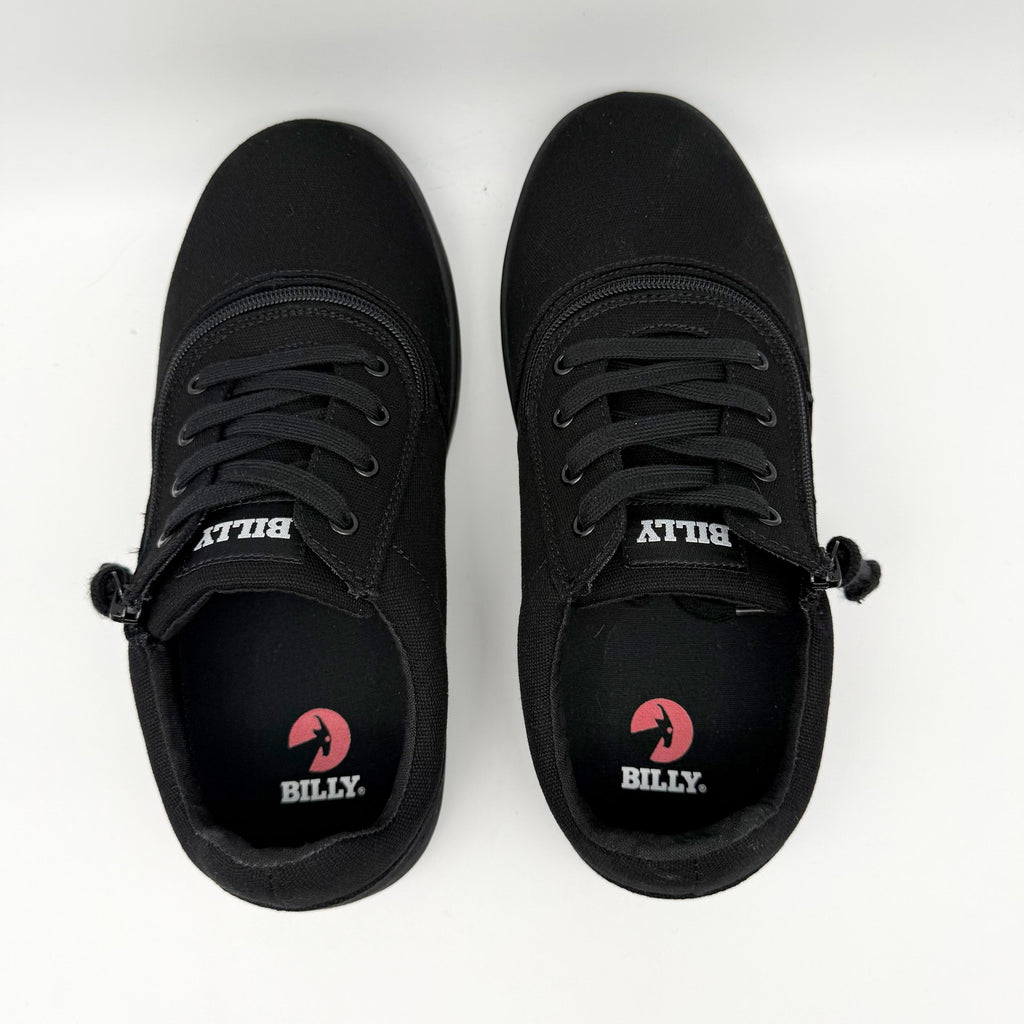 BILLY Footwear Mens Low Top ll Sneakers US 10.5 Wide EU 43.5 Black NIB