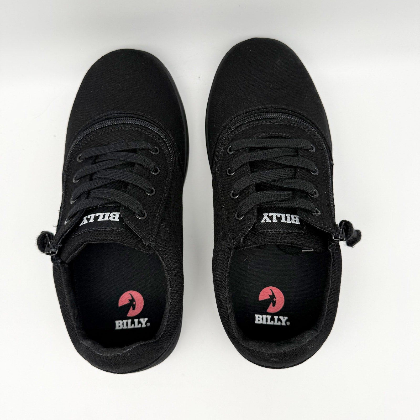BILLY Footwear Mens Low Top ll Sneakers US 10.5 Wide EU 43.5 Black NIB