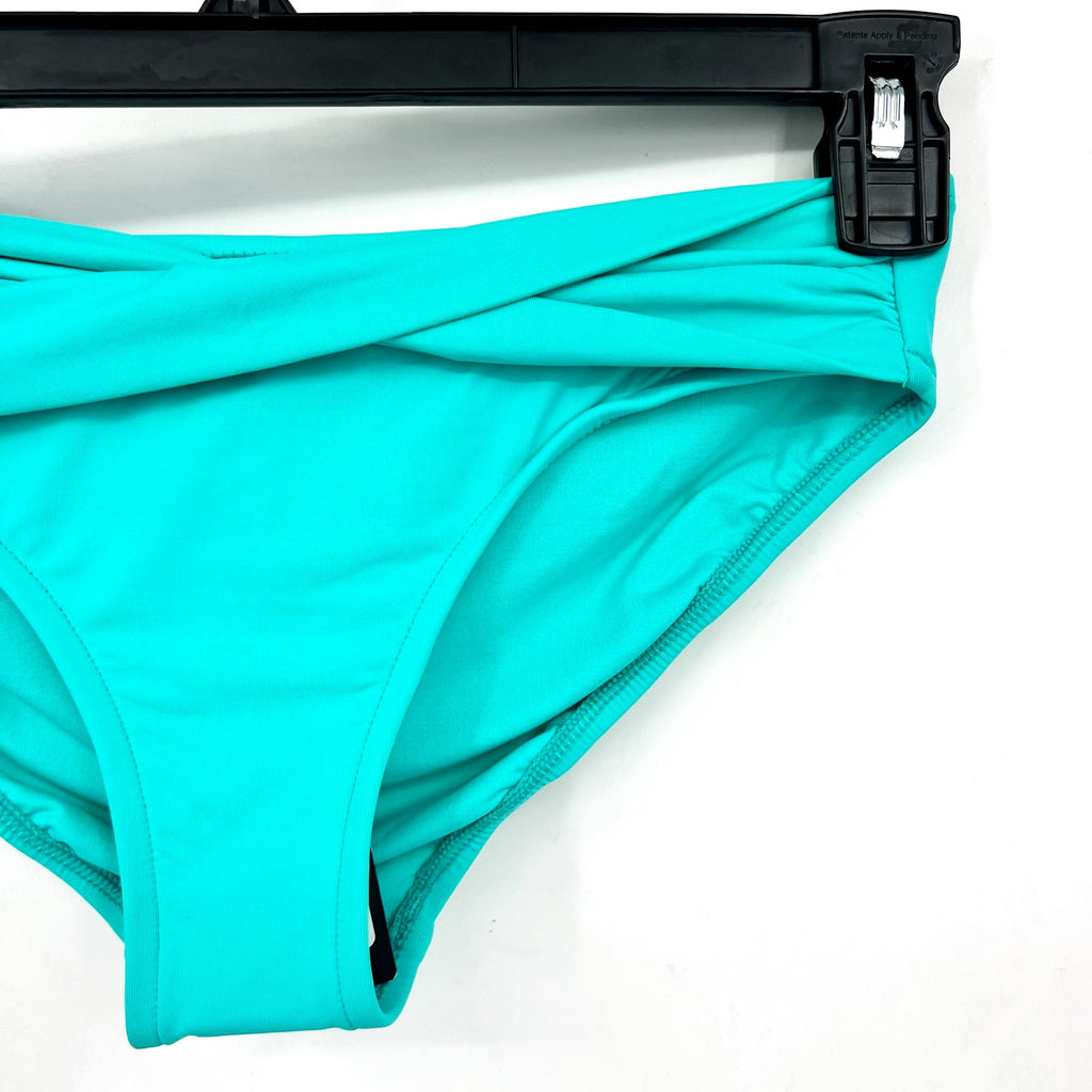 SEAFOLLY Women's Twist Band Hipster Bikini Bottom Size 8 Aquatic Blue NWT