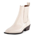 Seychelles Womens Hold Me Down Chelsea Ankle Boots Size 11 Cream Leather NWOB