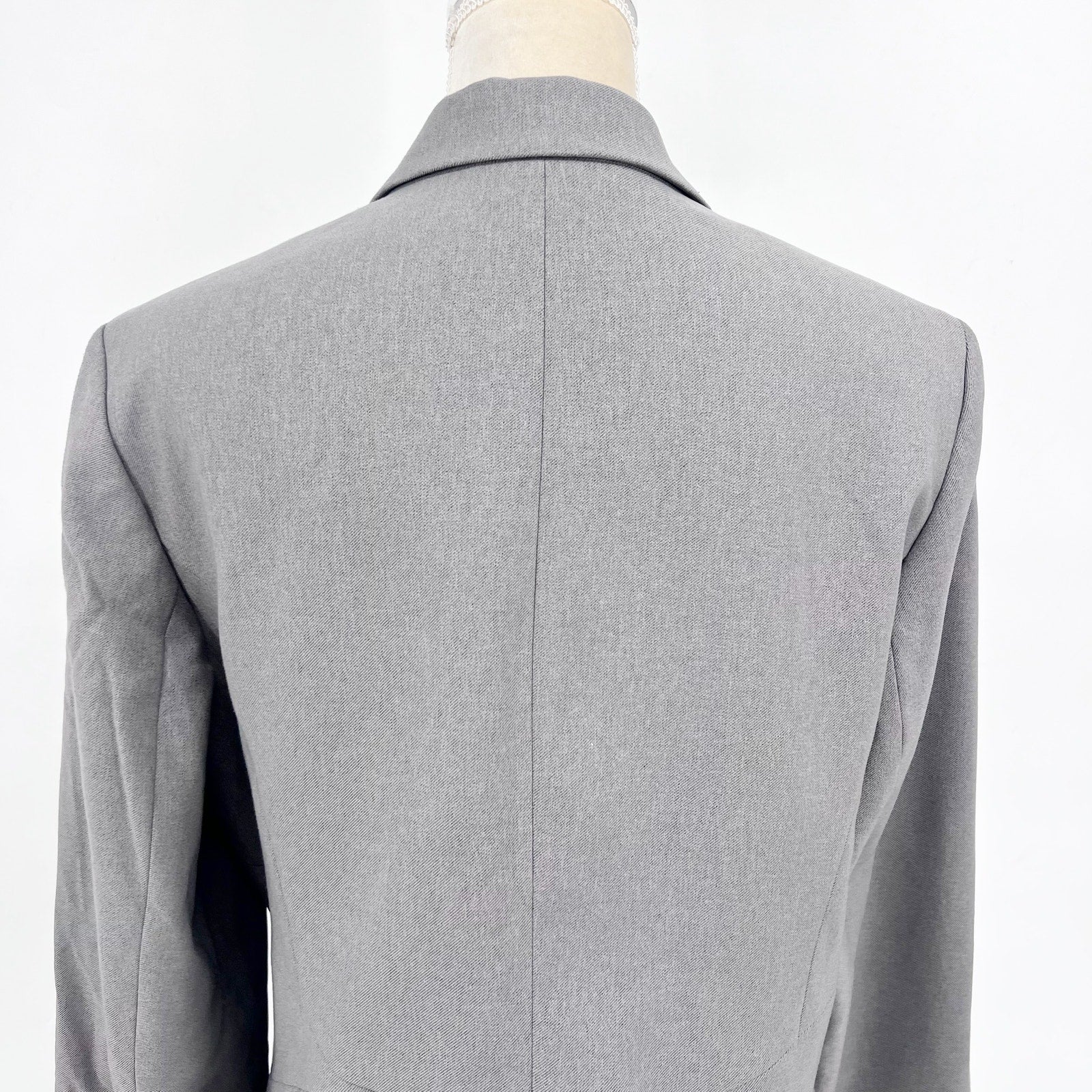 LE SUIT Women's Two Button Blazer Jacket Size 16 Gray Professional Business NWT