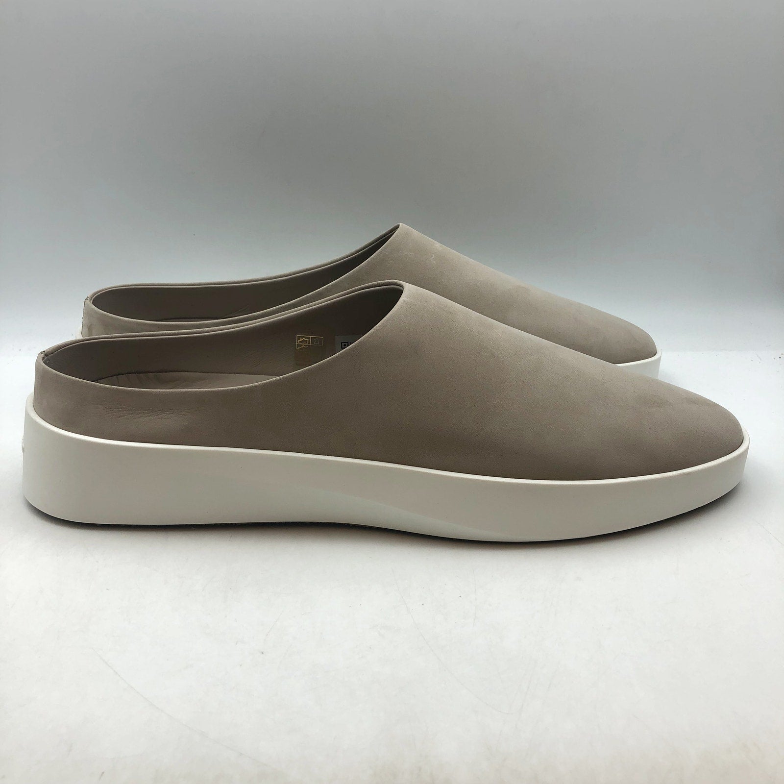 Wolf & Shepherd Cruise Mule Slip On Shoe MENS 10 WOMENS 11.5 Gray Leather NIB