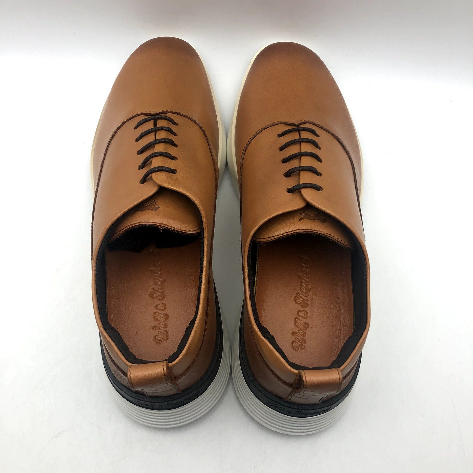 Wolf & Shepherd Crossover Longwing Oxford Sneakers Mens 6 Womens 8 Brown NIB