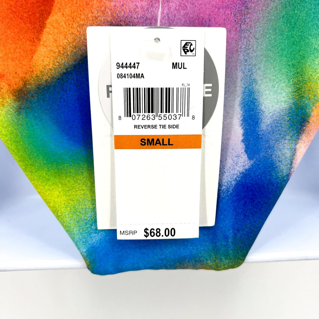 BECCA Women's Paper Mache Reversible Tie Side Bikini Bottom Small Rainbow NWT