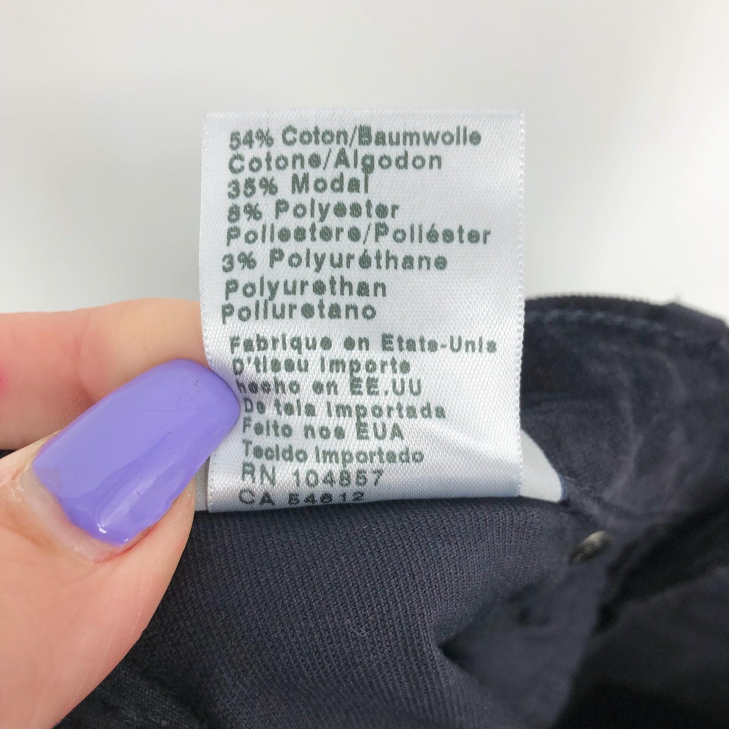 AG ADRIANO GOLDSCHMIED The Legging Velvet Jeans 24R US 00 Black Skinny NWT