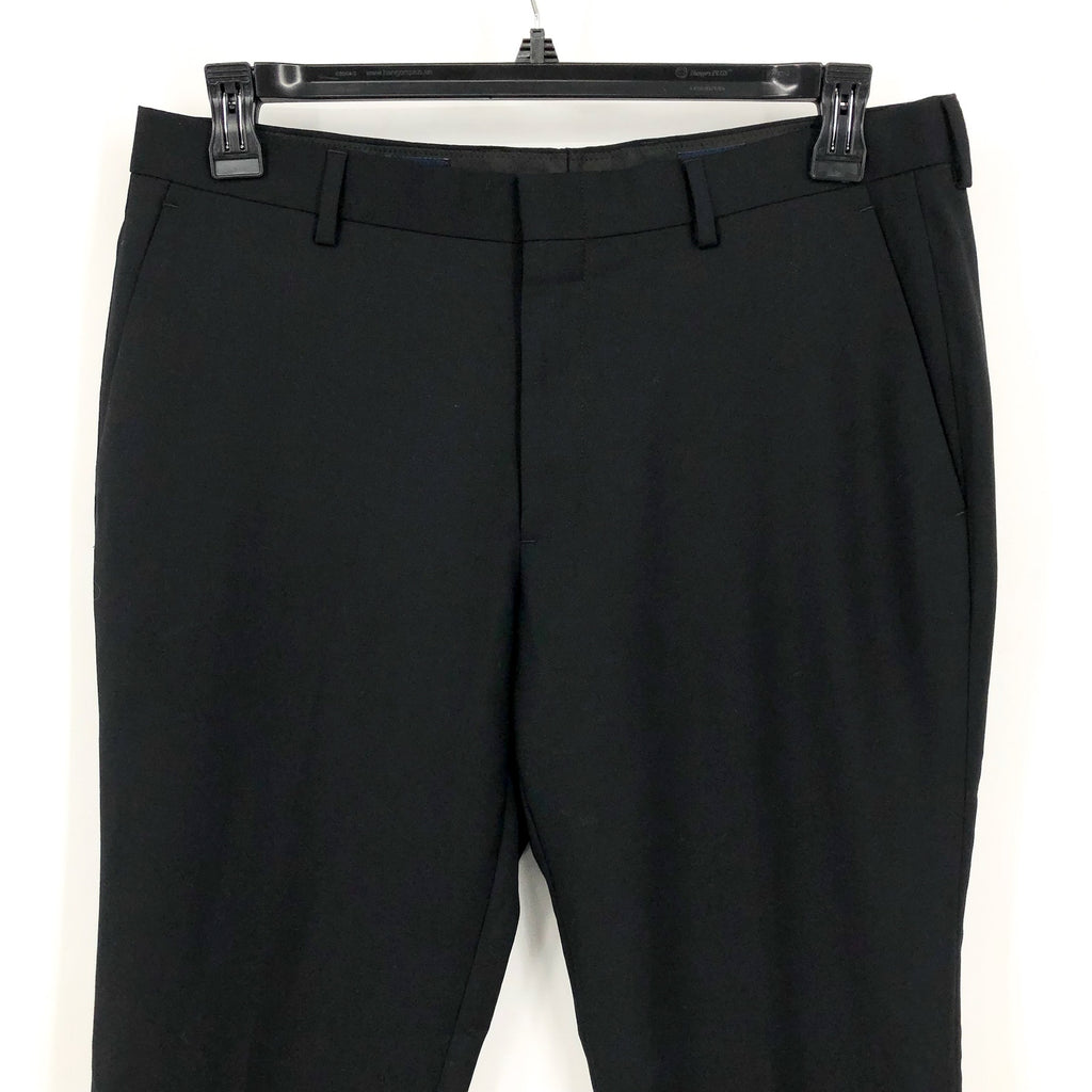 J.CREW Mens Slim-fit Thompson Worsted Wool Suit Pant 33x30 Black Flat Front NWT