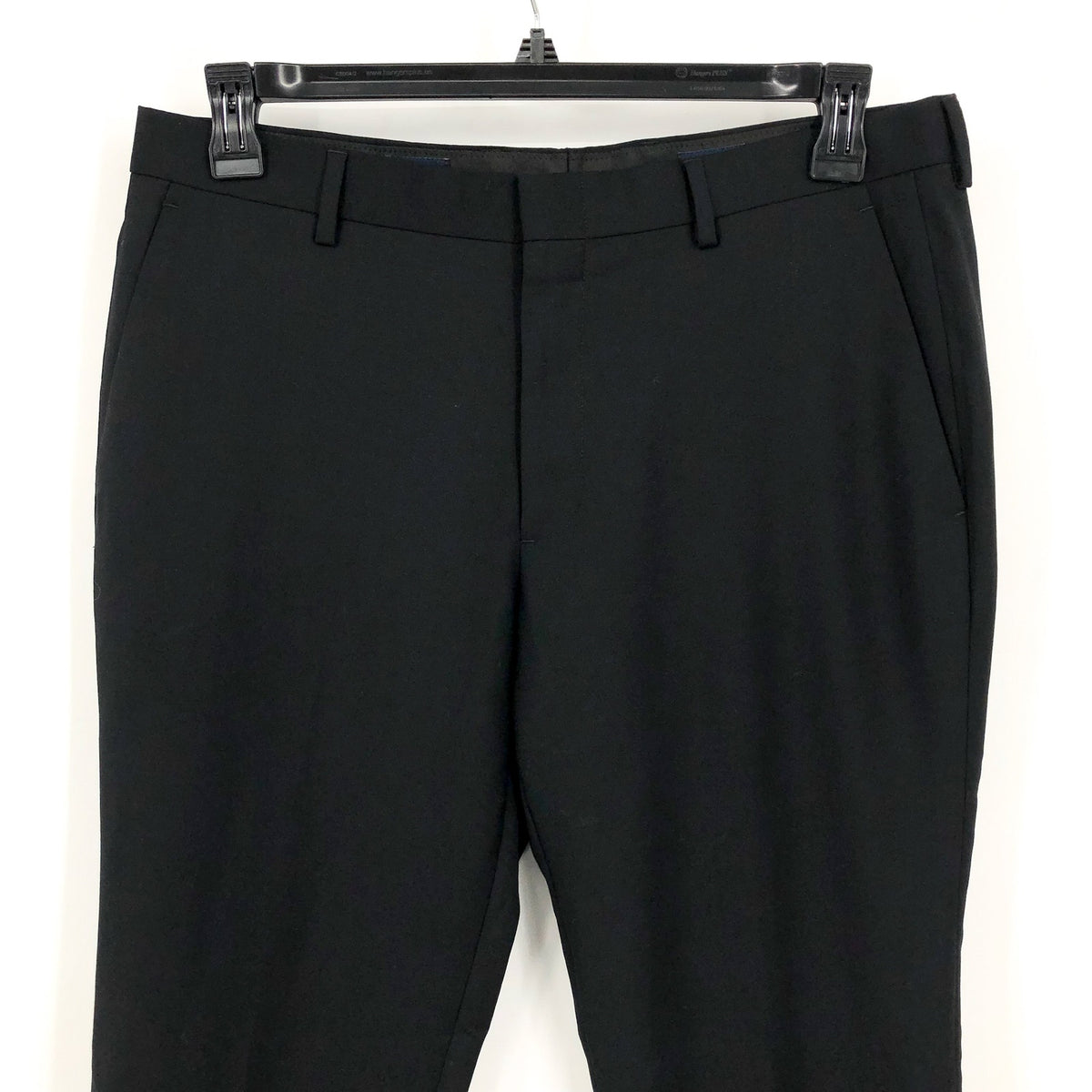 J.CREW Mens Slim-fit Thompson Worsted Wool Suit Pant 33x30 Black Flat Front NWT