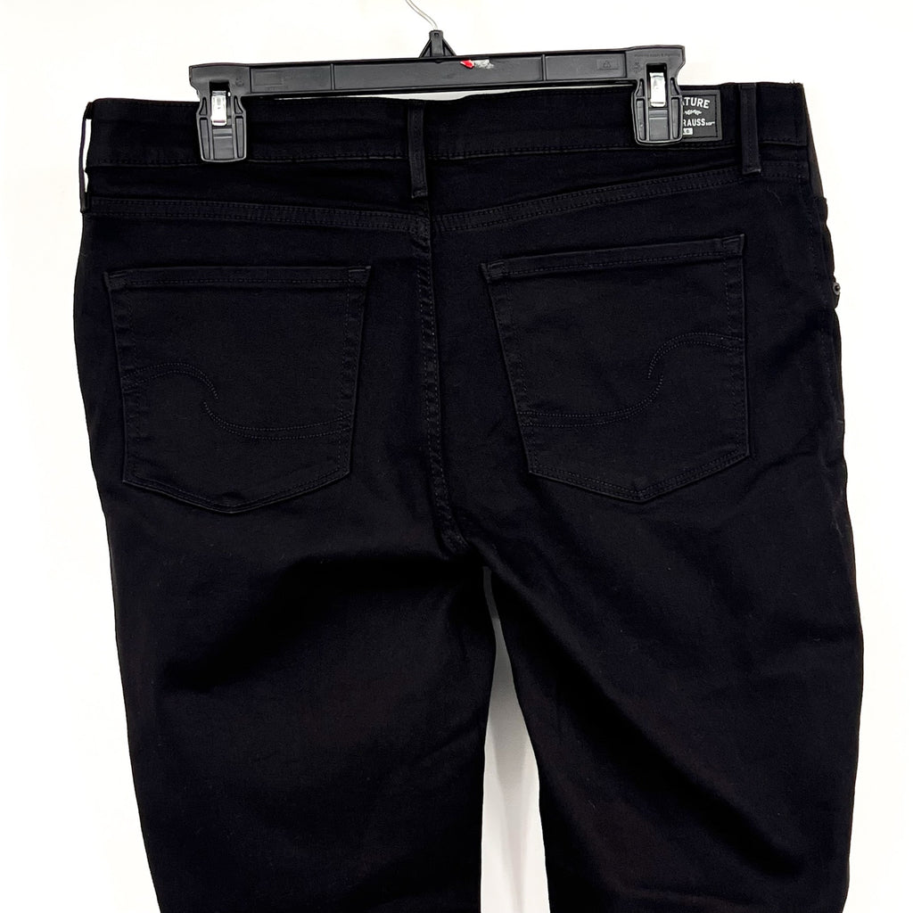 LEVI'S Strauss Signature Gold Baby Bump Skinny Jeans XL Black Maternity NWT