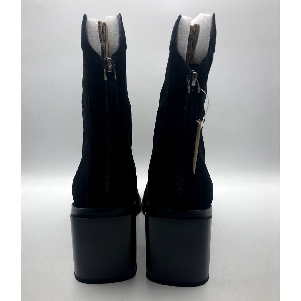 Vince Camuto Womens Kortimy Heeled Ankle Boots Size 6.5 Black Suede NIB