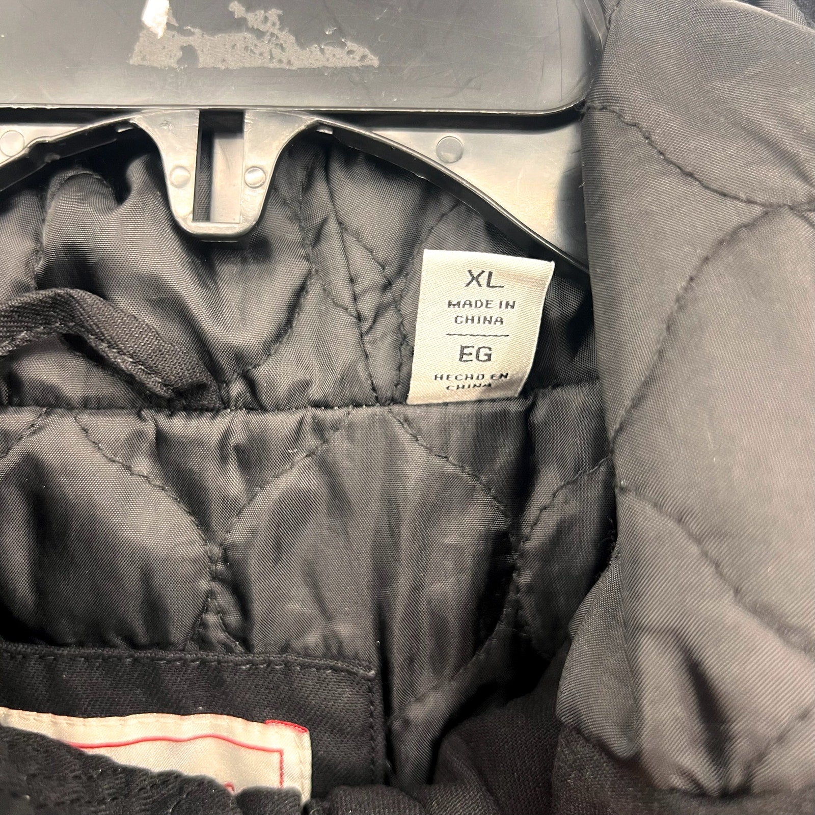 LEVI'S Women's Hooded Field Jacket XL Black Cotton Four Pocket NWT