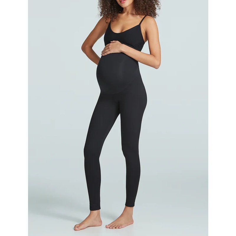 COMMANDO Women's Classic Maternity Legging Medium Black Stretch Waistband NWT