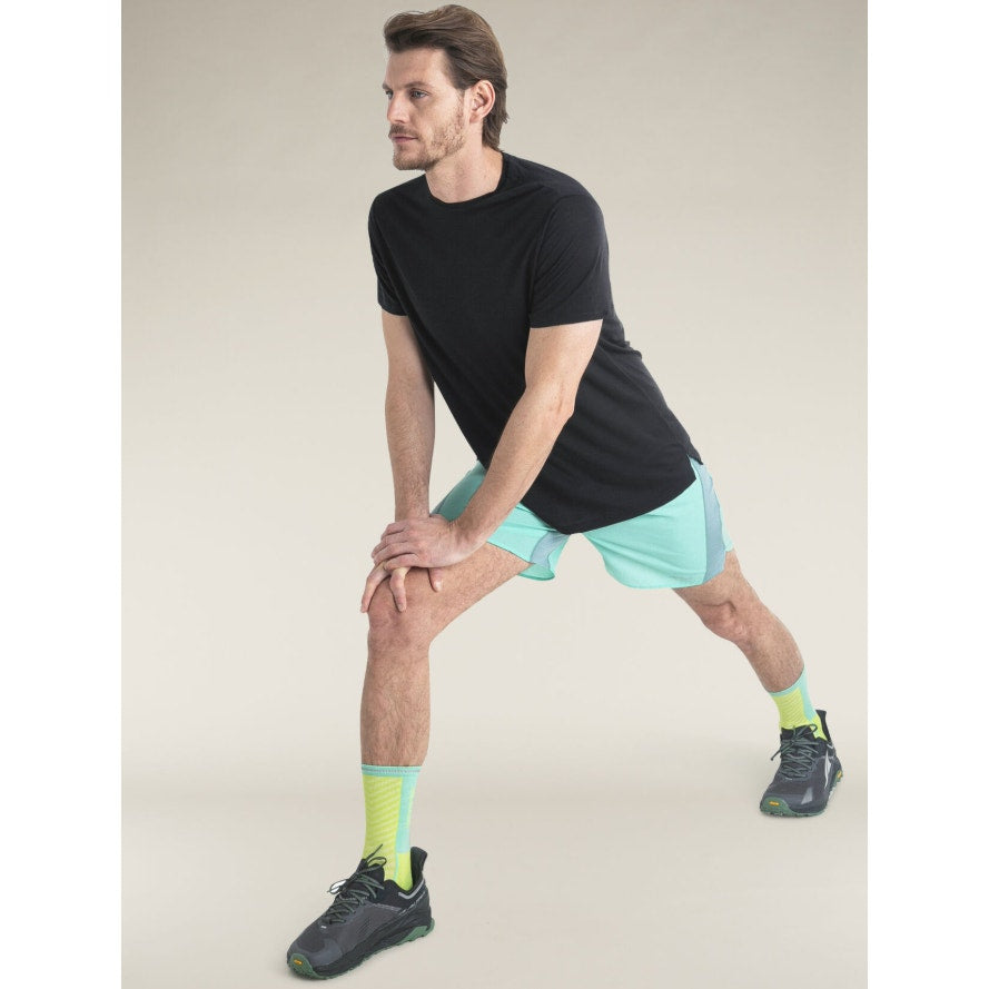 ICEBREAKER Mens 125 Cool-Lite Sphere Crewneck T-Shirt Medium Black Merino NWT