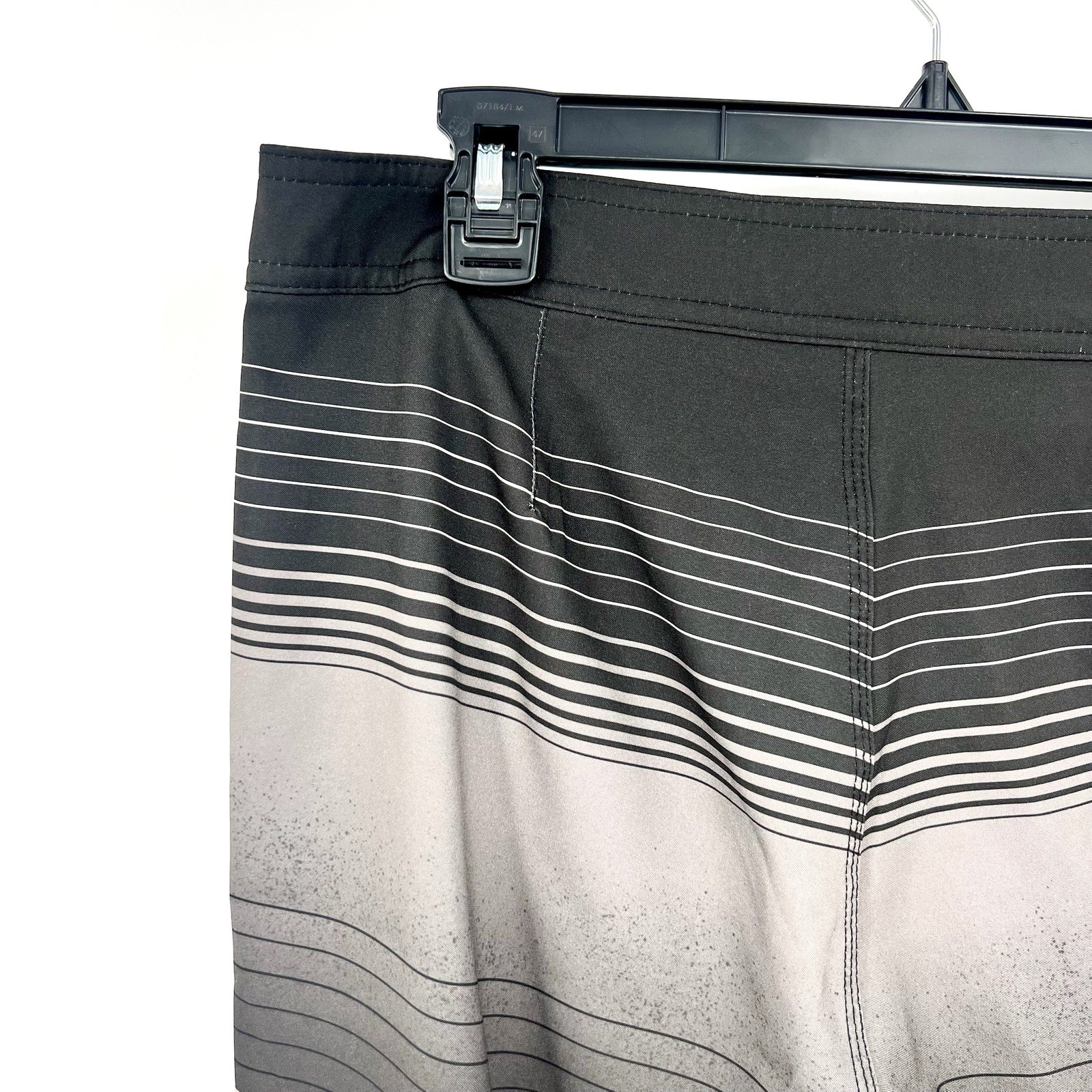 O'NEILL Mens Hyperfreak Lincoln Board Short Size 30 Small Black Grey Stripe NWOT