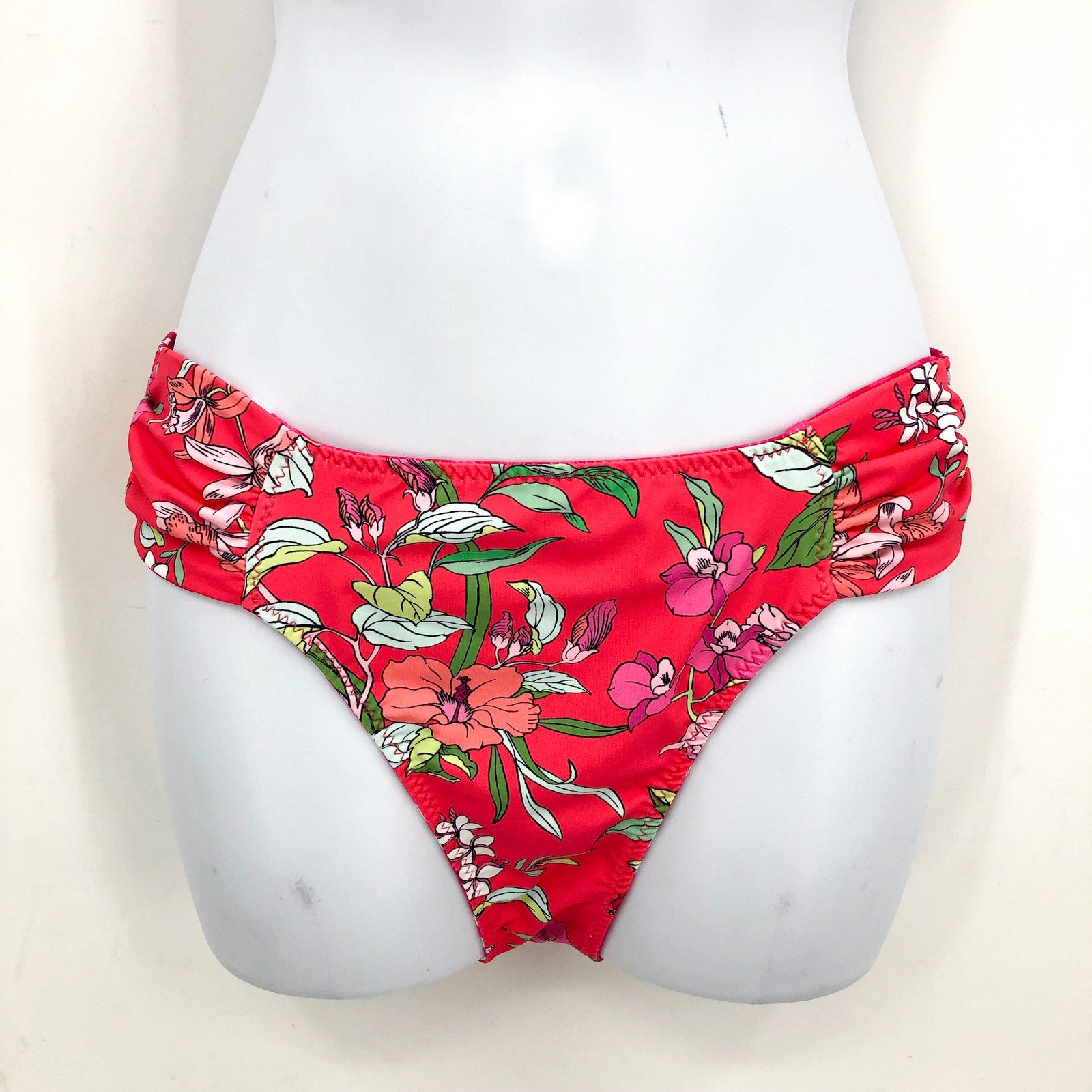 TOMMY BAHAMA Summer Floral Reversible Hipster Bottom Small Passion Pink NWT
