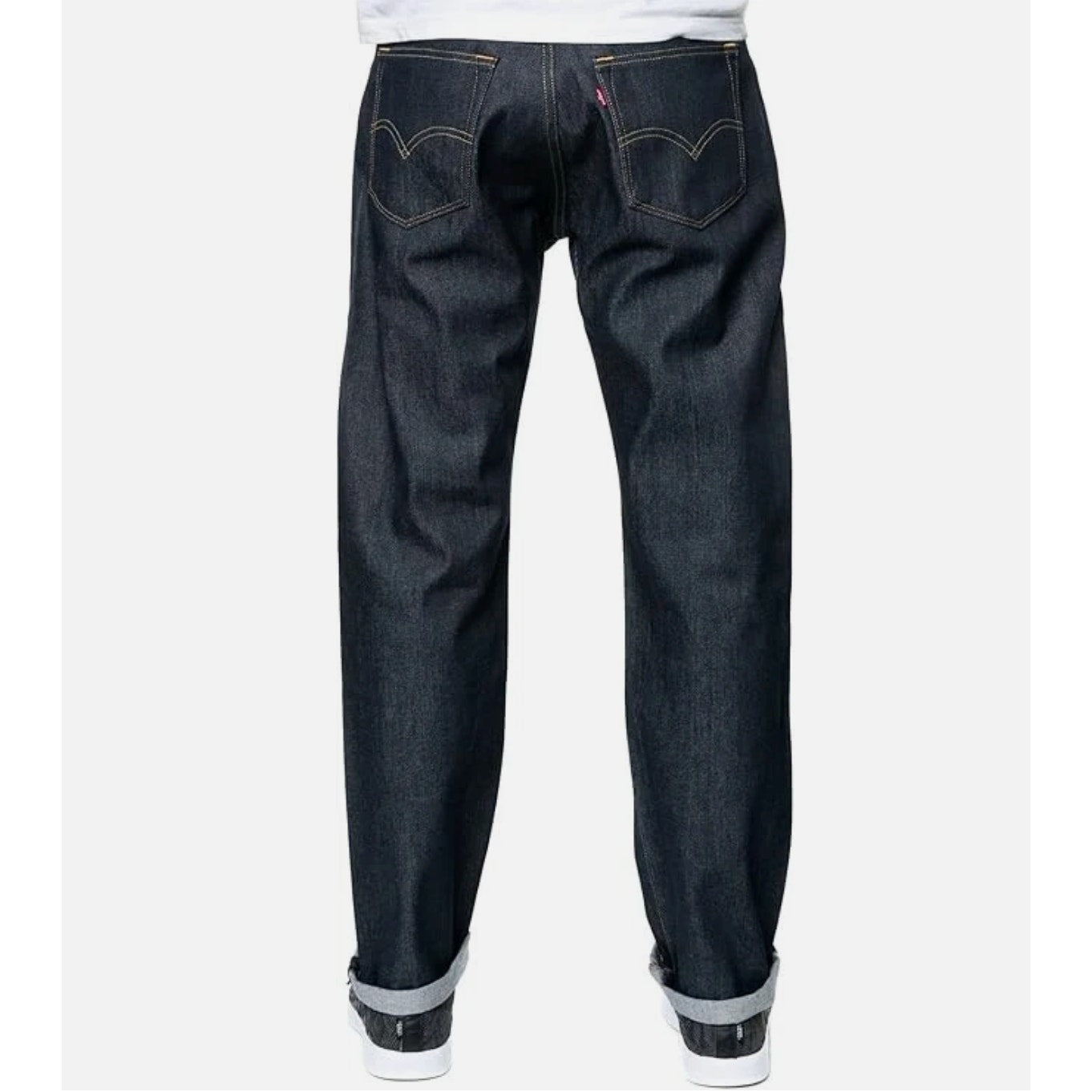 LEVI'S Men's 501 Original Shrink-to-fit Jeans 32x34 Dark Wash No Stretch NWT