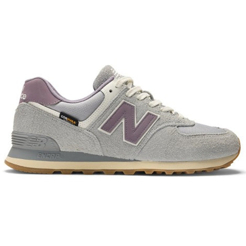 New Balance Womens 574V2 Casual Sneakers 7.5 WIDE Purple Grey Cordura NWT