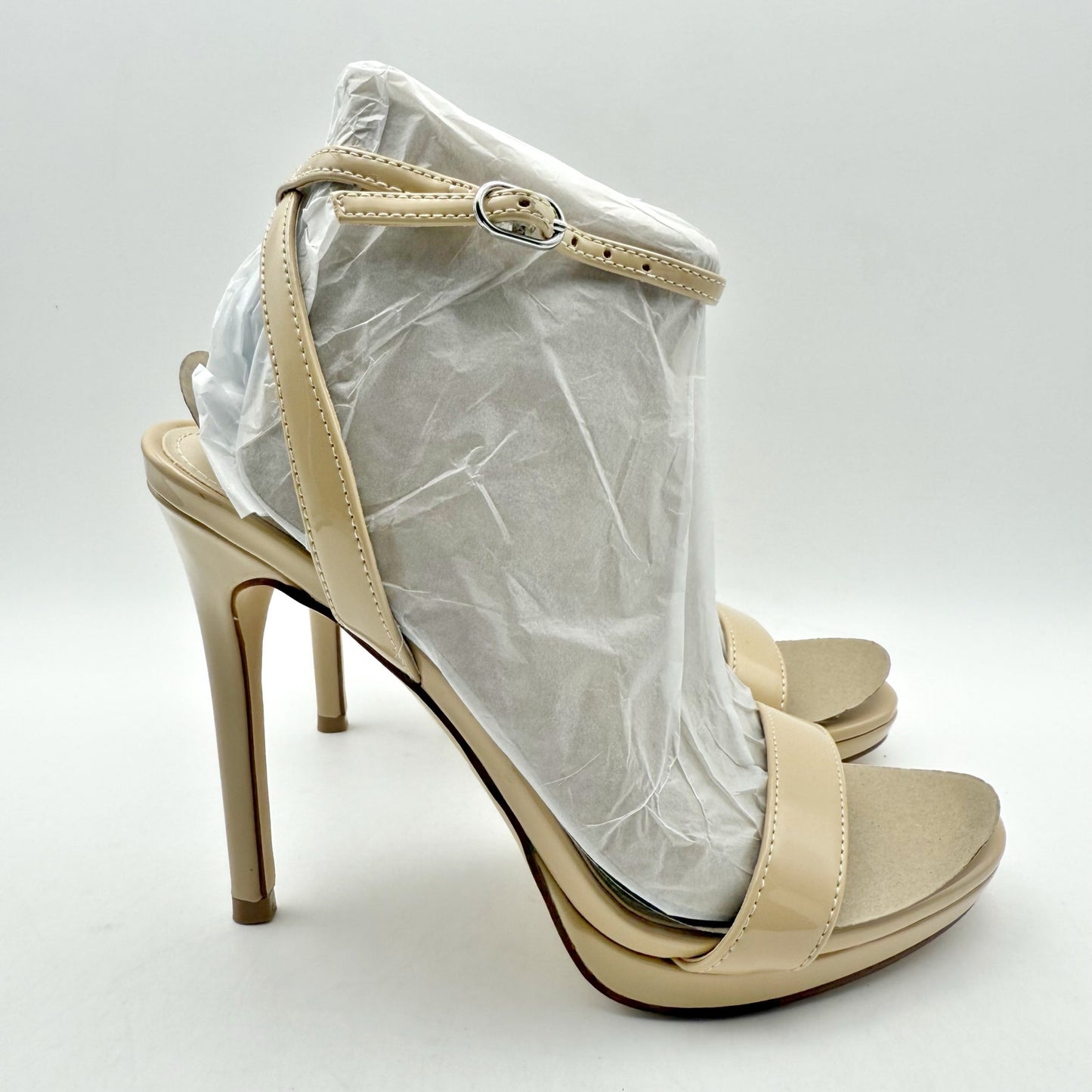 Nine West Womens Loola High Stiletto Heels US 6 M EU 36.5 Light Natural NIB