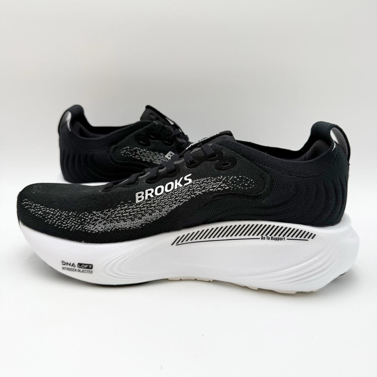 Brooks Womens Adrenaline GTS 25 Running Shoes Size 8.5 XW 2E Black Athletic NIB