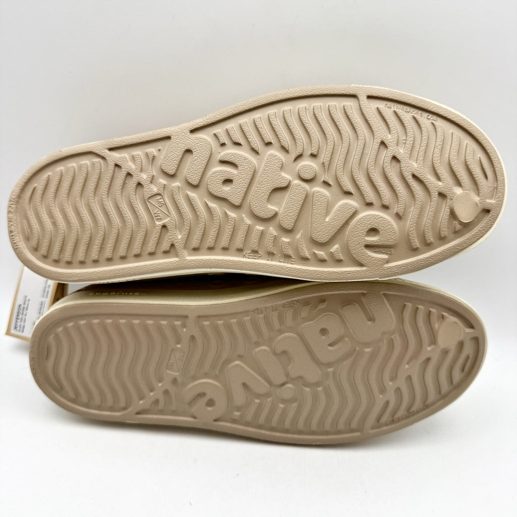 Native Womens Jefferson Shoes US 7 EU 37.5 Brown Tan EVA Slip On Sneakers NIB