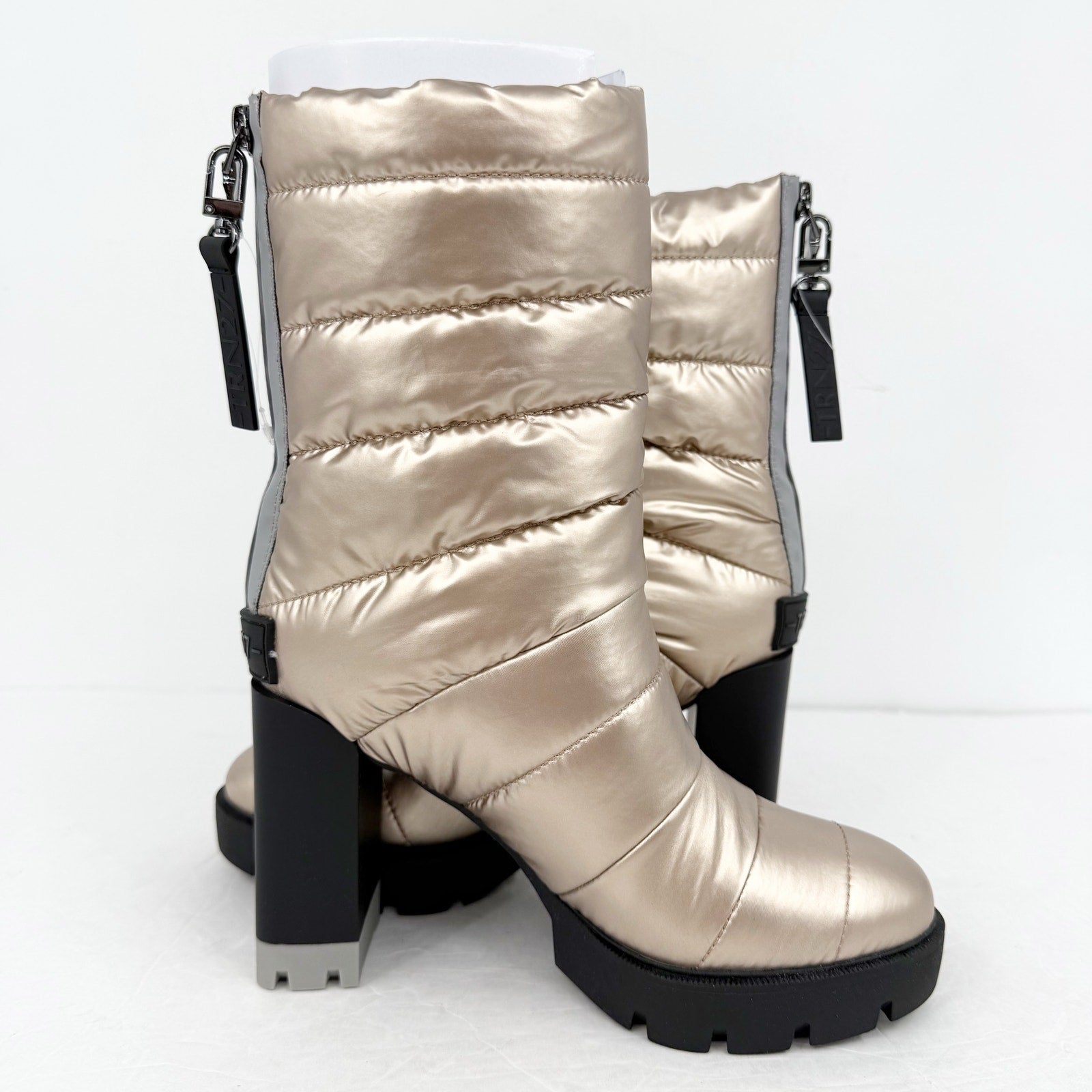 Naturalizer Think Robyn Womens Crosswalk Boot US 6 M Cashmere Vegan Leather NIB