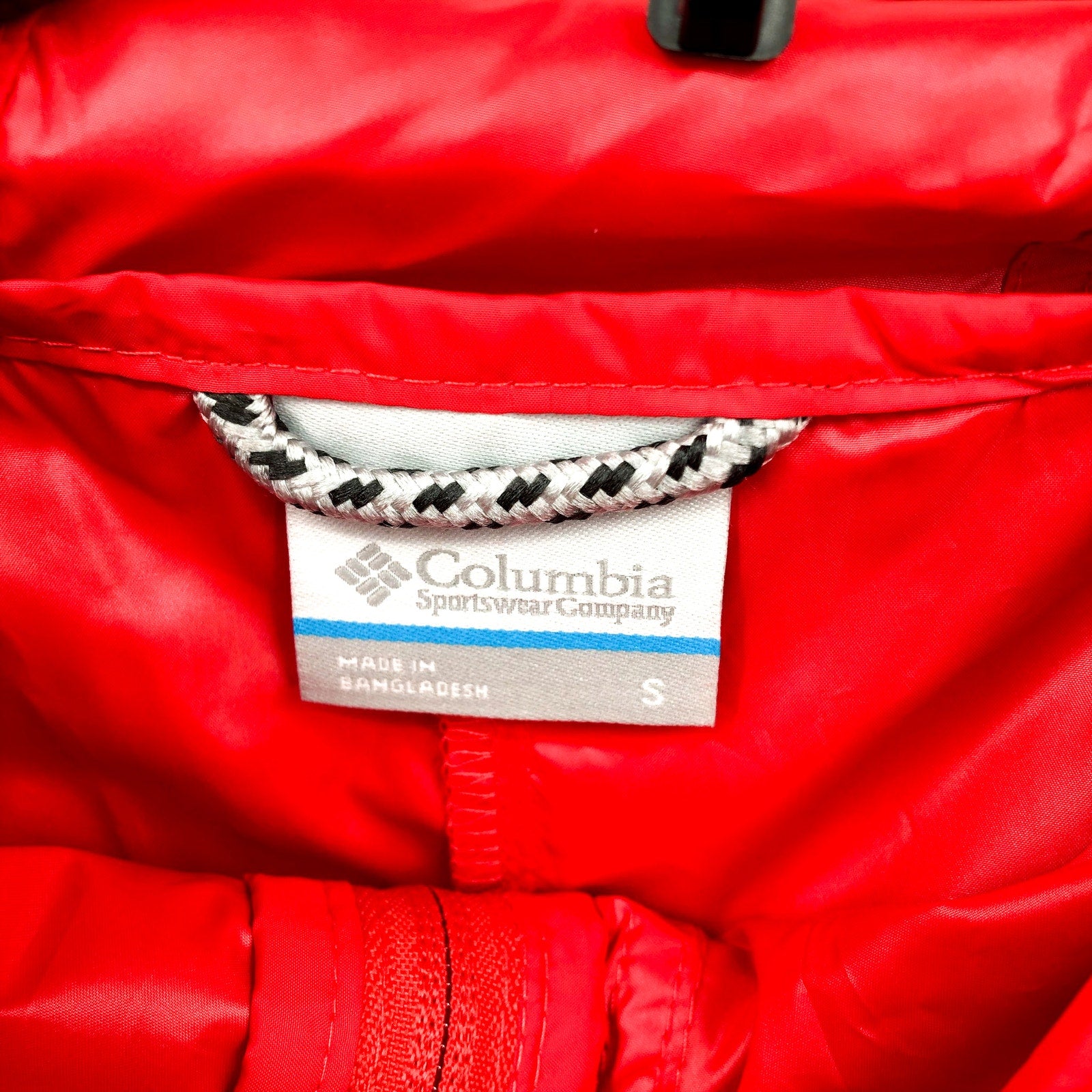 Columbia Womens Flash Challenger Windbreaker Jacket Small Red Hooded NWT
