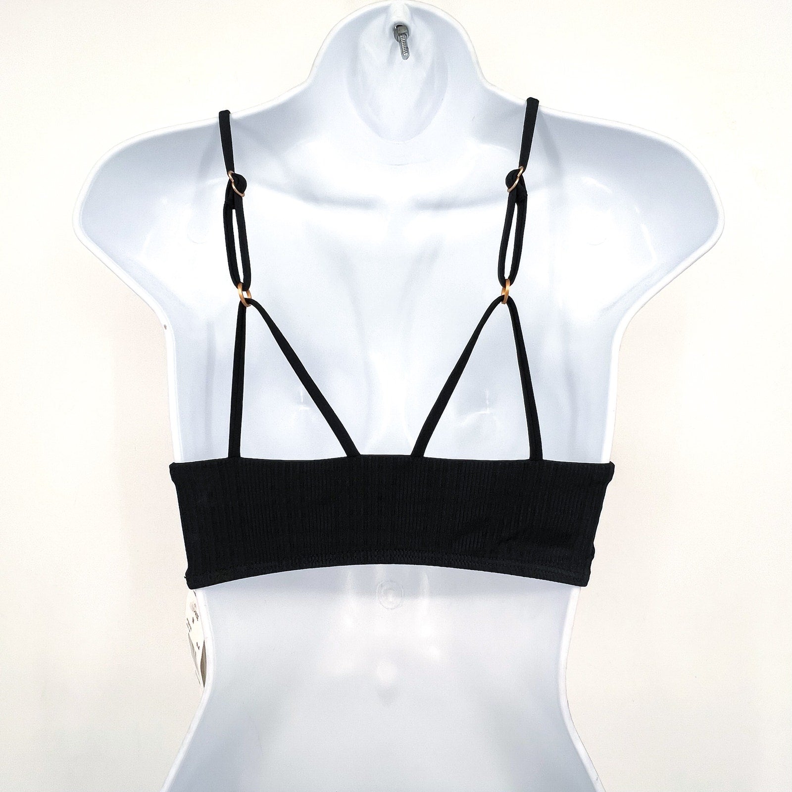 L*SPACE Bikini Siren Top & Dominic Bottom Bitsy Medium Black NWT