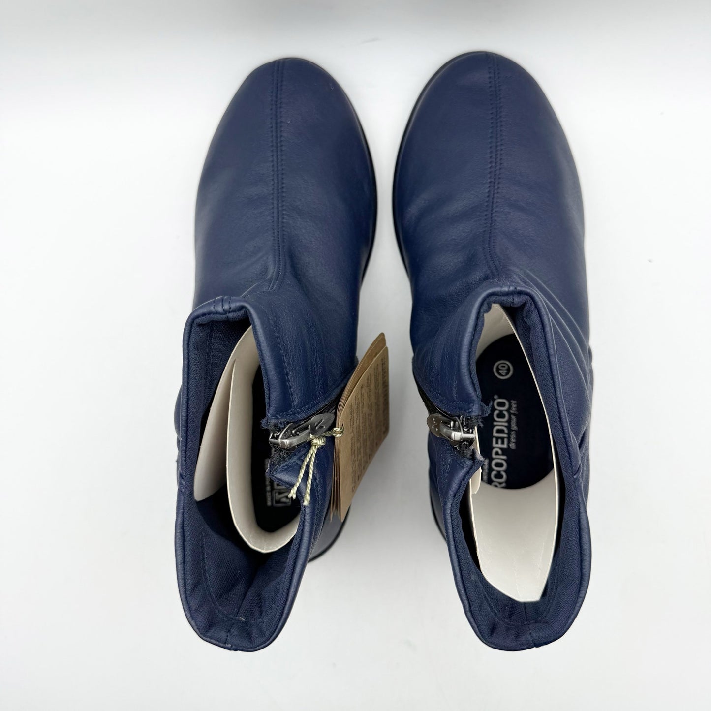 Arcopedico Womens Paluma Ankle Booties US 9.5 EU 40 Navy NIB