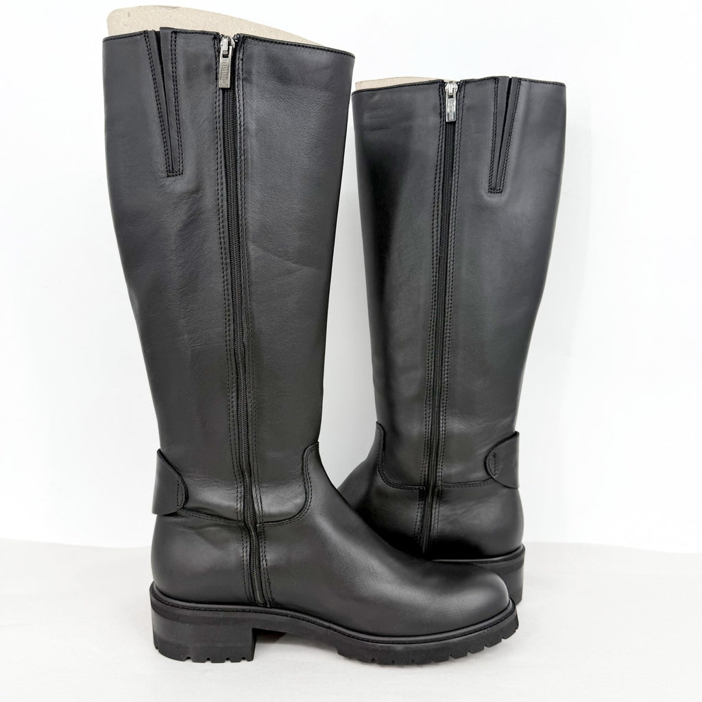 La Canadienne Womens Cate Knee High Boots US Size 9 EU 39 Black Leather NWOB
