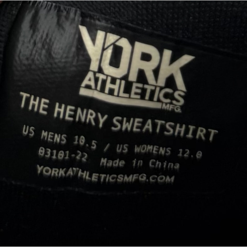YORK Athletics Mens Henry Runner Sweatshirt Sneaker Size 10.5 Grey Heather NIB
