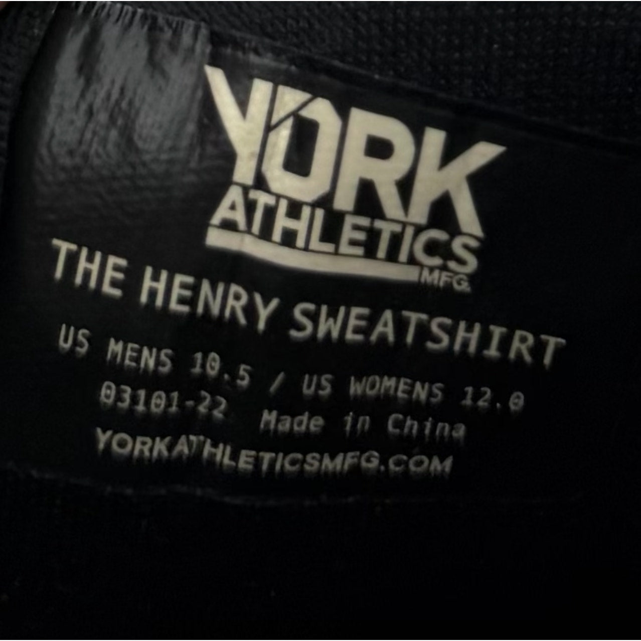 YORK Athletics Mens Henry Runner Sweatshirt Sneaker Size 10.5 Grey Heather NIB