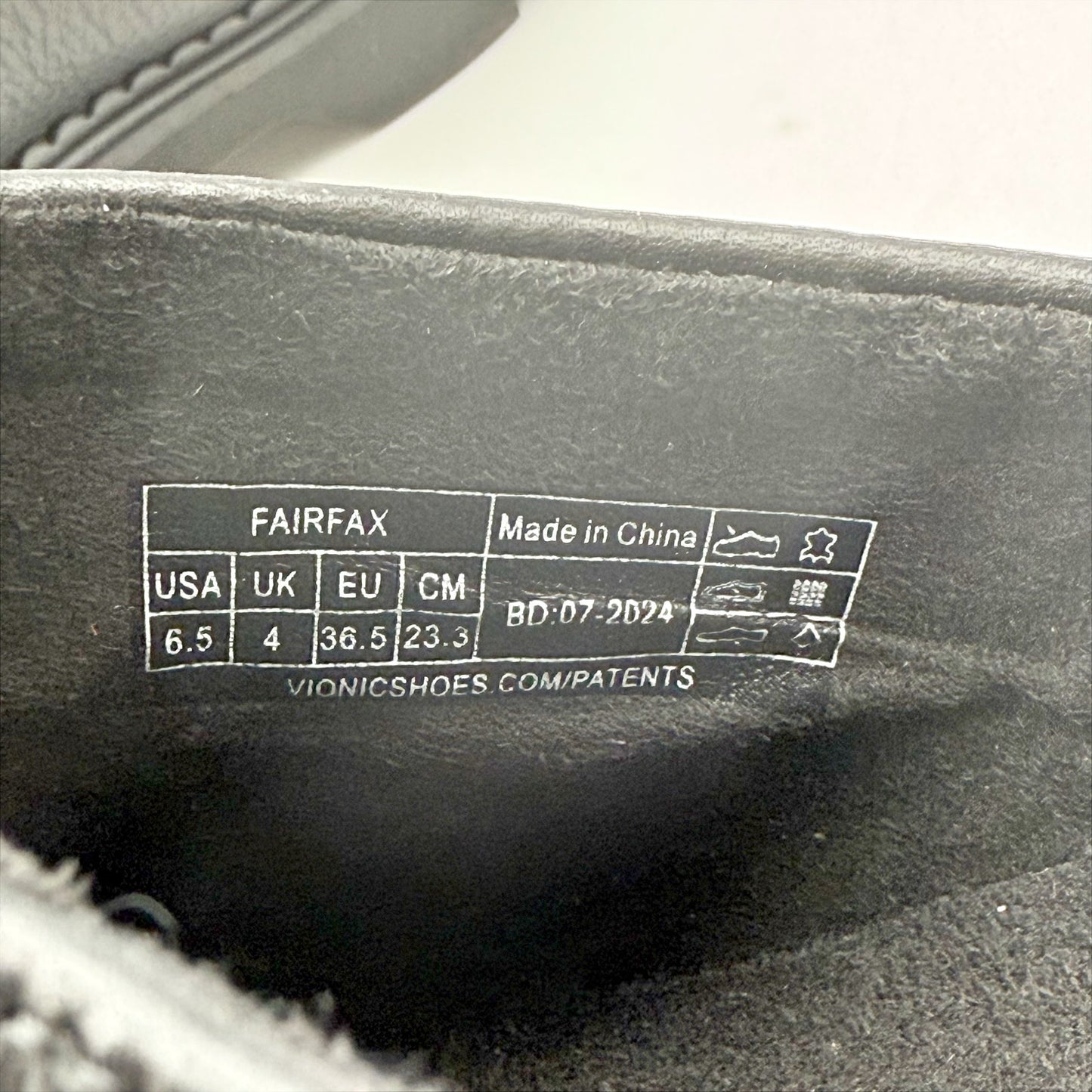 Vionic Womens Fairfax Clogs US 6.5 M EU 36.5 Black Vegan Leather Slip On NIB