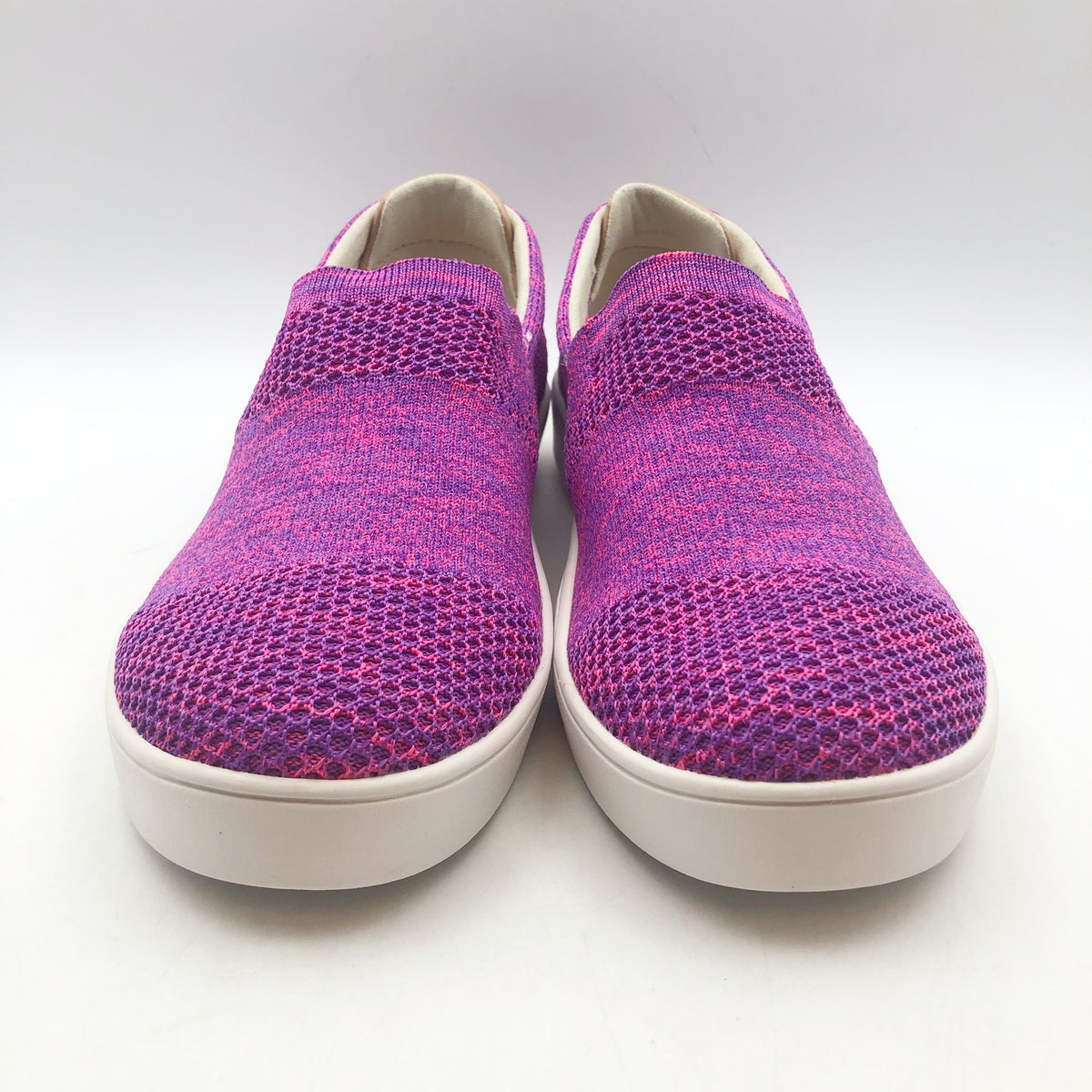 Spenco Womens Coastal Slip-on Sneakers Size 11 B Blush Purple Pink Knit NIB