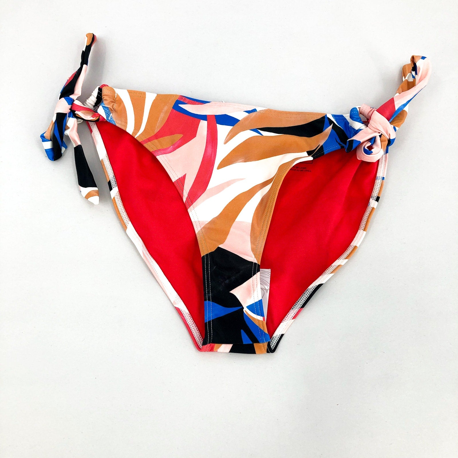 PRANA Women's Atalia Bikini Bottom XL Tropics Print Floral Side Tie NWT